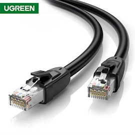 ქსელის კაბელი UGREEN NW121 (70328) Pure Copper Patch Cord Cat8 RJ45 Ethernet Cable 1.5M (Black)